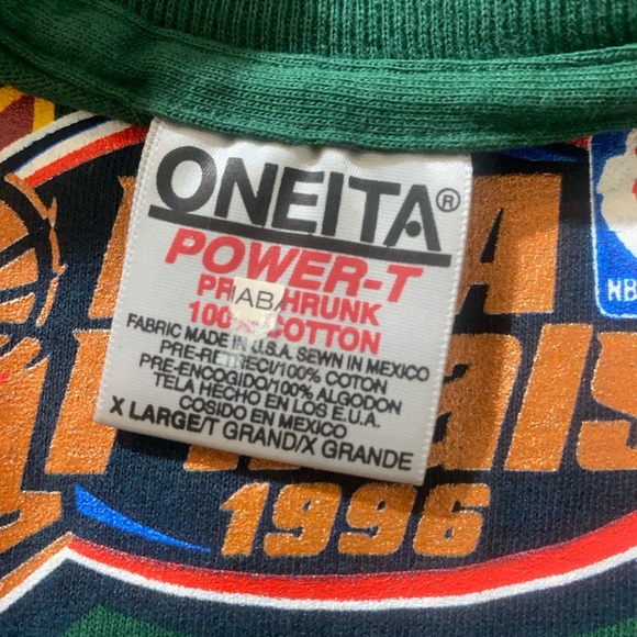 RARE-Vintage 1996 Seattle SuperSonics Western Conference Champs NBA Finals Tee - Picture 10 of 11